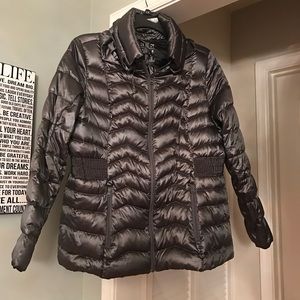 ANA Silver Packable Down Puffer Jacket 1X