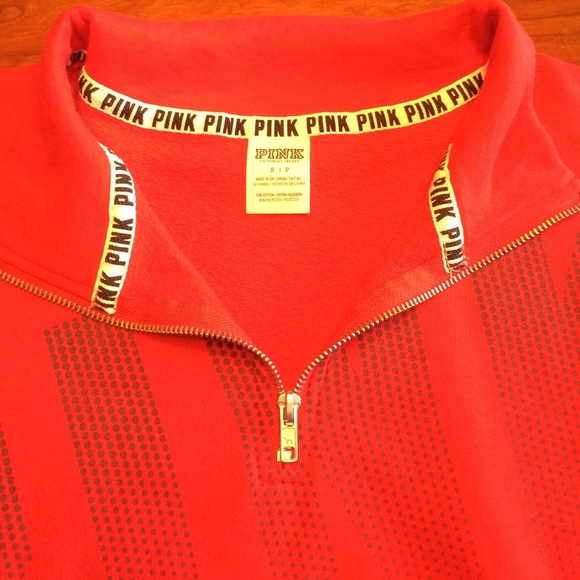 Pink Victoria Secret red sweatshirt - Picture 3 of 4