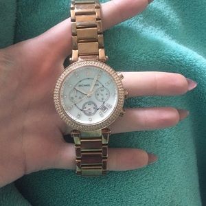 Rose gold Michael Kors watch