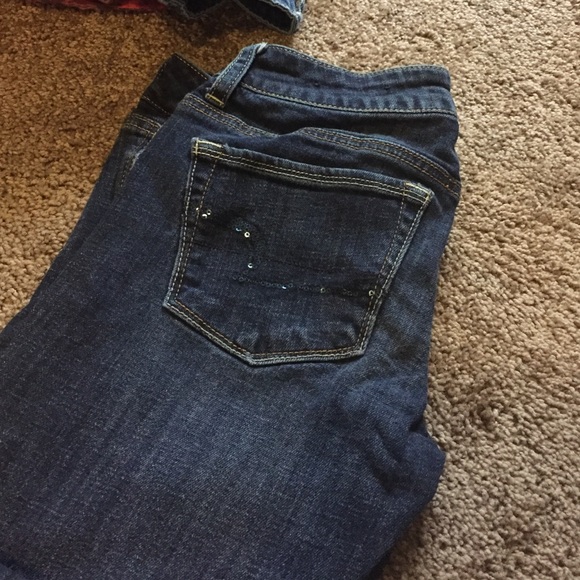 Skinny kick dark jeans