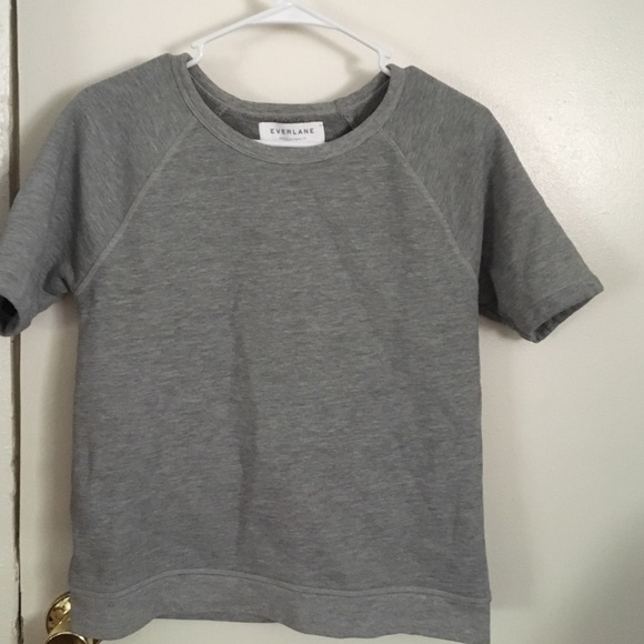 Everlane Sweatshirt Short Sleeved Top XS