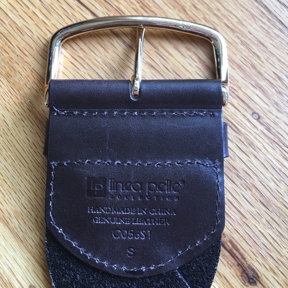 LINEA PELLE Leather Belt, S - Picture 2 of 3