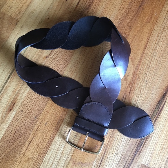 LINEA PELLE Leather Belt, S - Picture 3 of 3