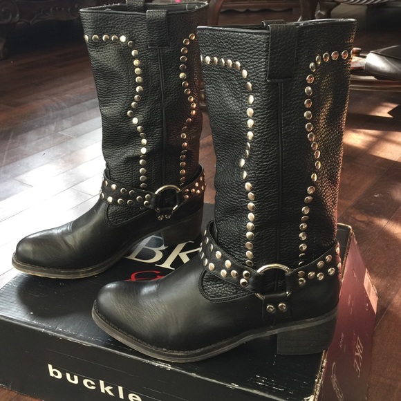 Vintage Bke Sole motorcycle boots w/studs. Sz 7