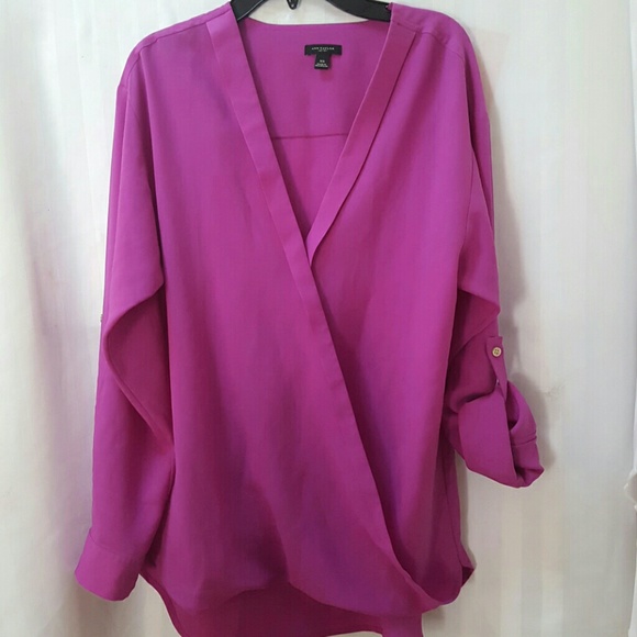 ANN TAYLOR UTILITY BLOUSE XS