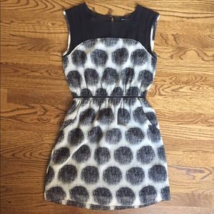 Madewell Black and white polkadotted dress size 2