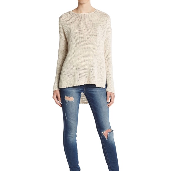 NWT 360 Cashmere Krissy Cotton & Linen Sweater - Picture 2 of 4