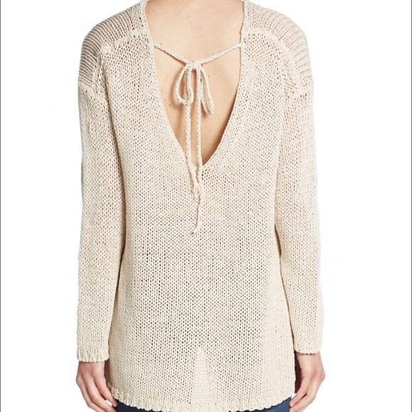 NWT 360 Cashmere Krissy Cotton & Linen Sweater - Picture 3 of 4