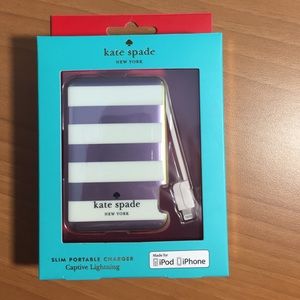 Kate Spade portable charger still in box!!