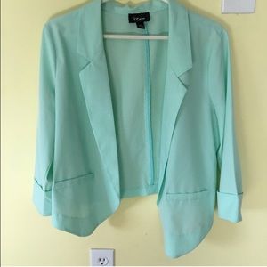 Mint green blazer