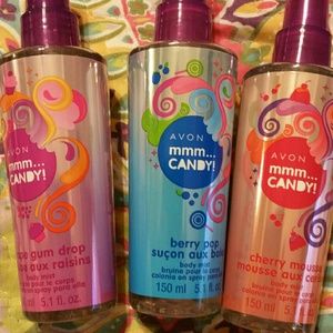 Avon candy body sprays