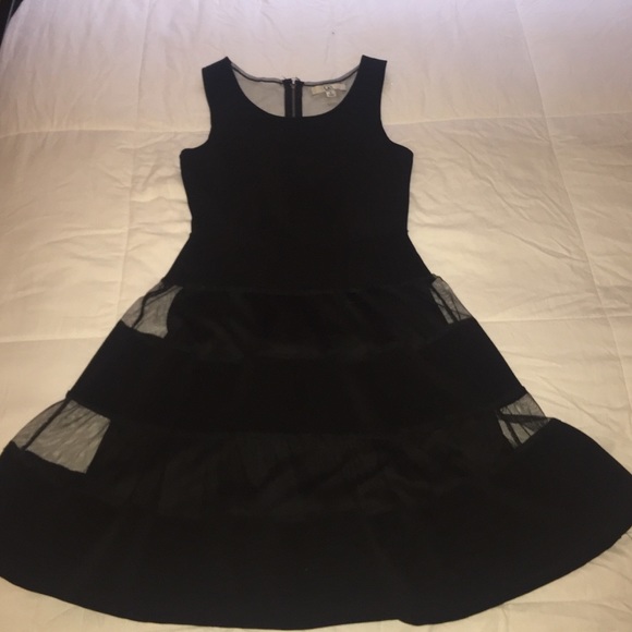 black mini dress