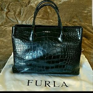 MOVING SALE! Authentic Furla Martha Croc Satchel
