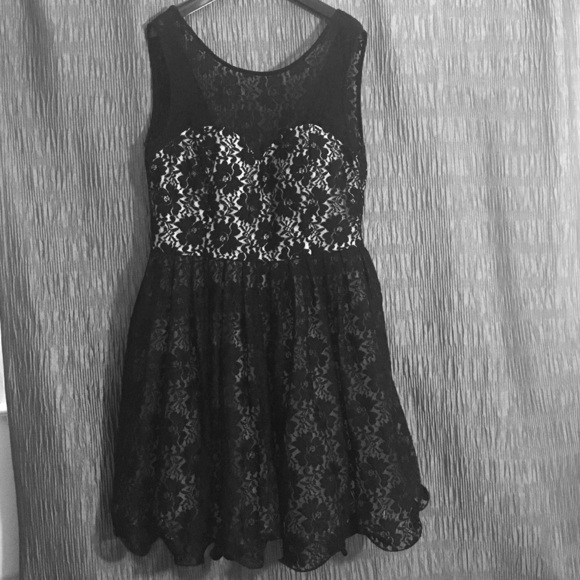 Black Lace Party Dress