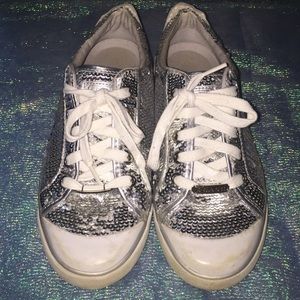 Coach Sequin Tennis Shoes