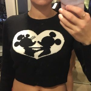 Disney crop sweater