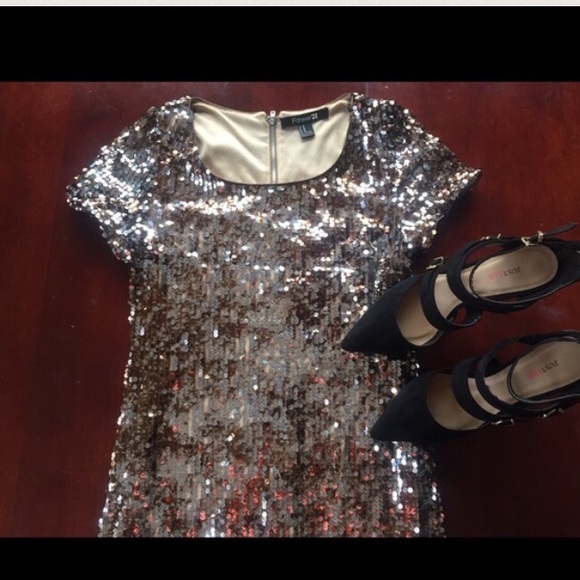 Gold Sequin Minidress