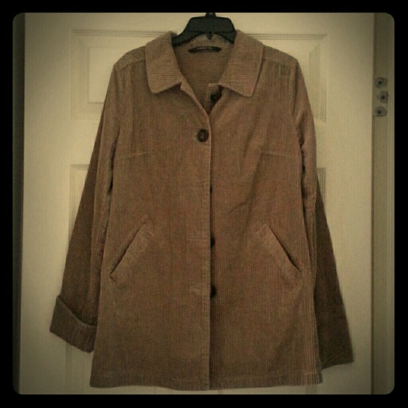 Chadwicks Taupe Corduroy Overcoat