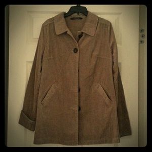 Chadwicks Taupe Corduroy Overcoat