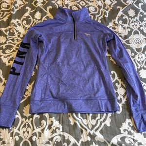Purple VS pink quarter zip active pullover