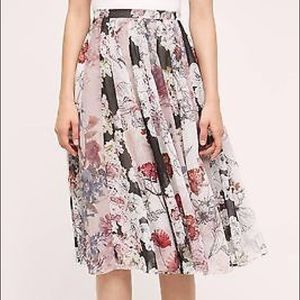 Anthropologie Flowerful Skirt by Varun & Nidhika