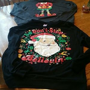 Christmas Sweaters! Lot of 2!! Size L.