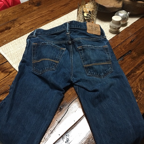 Abercrombie button fly men's jeans.