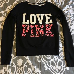 Black VS pink pullover