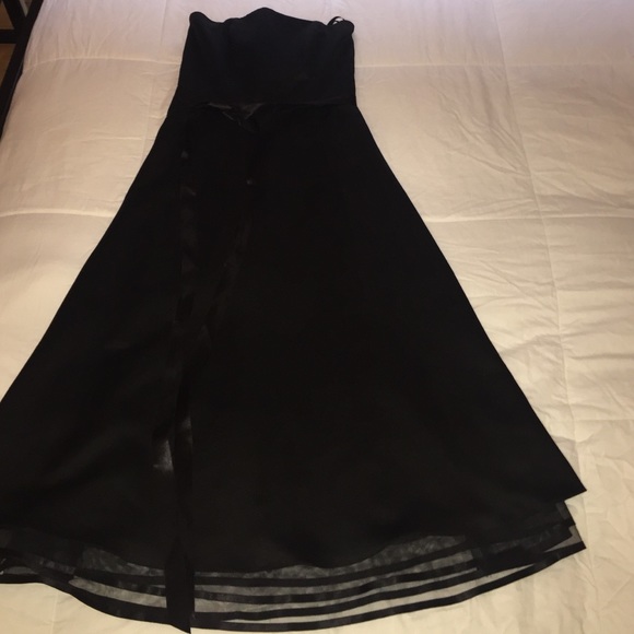 Bari Jay black cocktail / bridesmaid dress