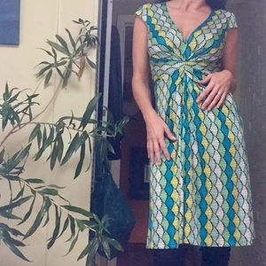 Beautiful Silk Fan Print Issa of London Dress👗