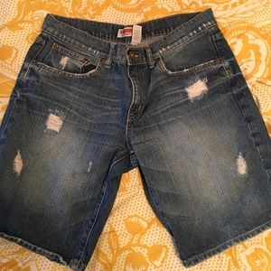 Women's GAP Distressed Boyfriend Denim Shorts