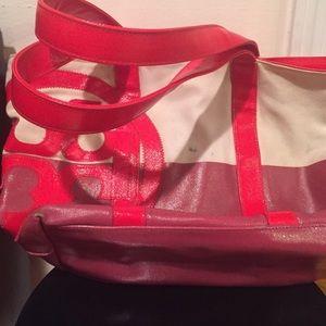 Tory Burch Beach Dipped Canvas Zip Tote