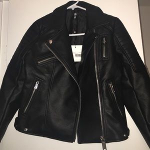 Missguided faux leather jacket