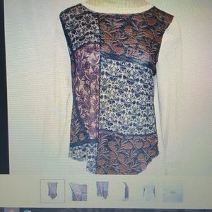 New lower price Beige Tunic with Earthtone