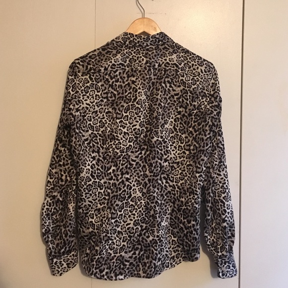 Chaps Leopard Blouse - Picture 2 of 3
