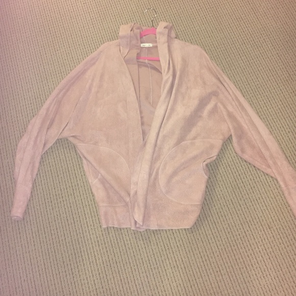 Light pink cocoon cardigan