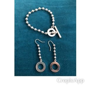 Authentic Gucci Bracelet and Earrings Set