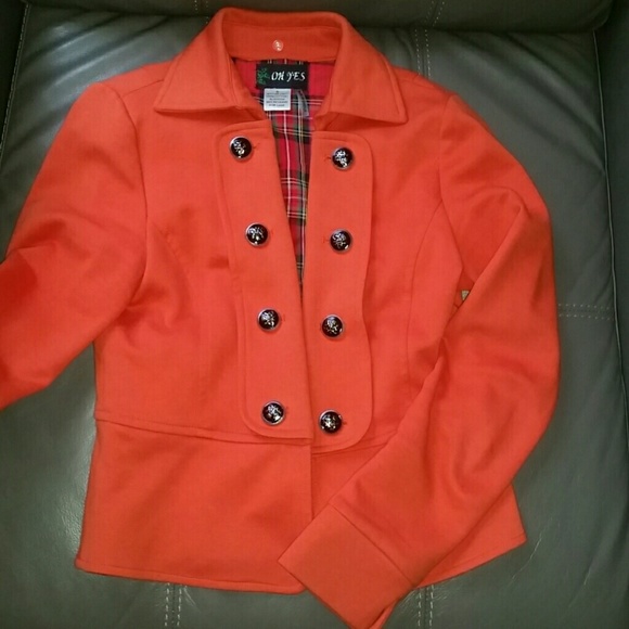 Burnt orange military jacket/ blazer