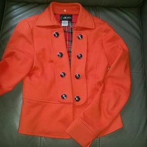 Burnt orange military jacket/ blazer