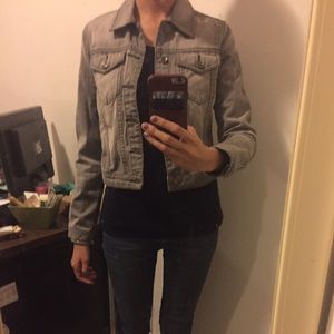 NWT Club Monaco charcoal grey denim Jean jacket