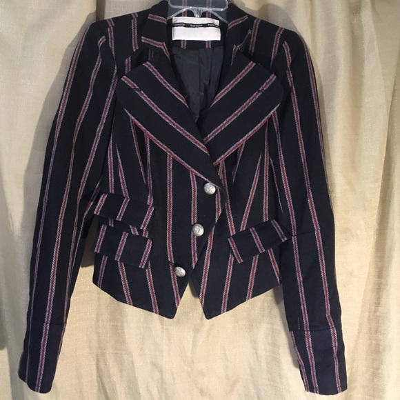 TOPSHOP Cropped Military style blazer UK-38 US-10