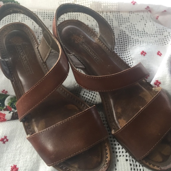 Amanda Smith leather sandals  - worn 8 1/2 M