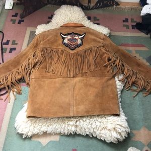 Vintage Fringed suede jacket