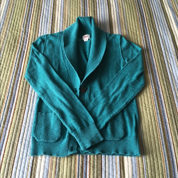 DONATING 1/28! Teal Mossimo Shawl Collar Cardigan