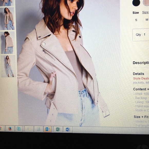 Faux leather Moto jacket