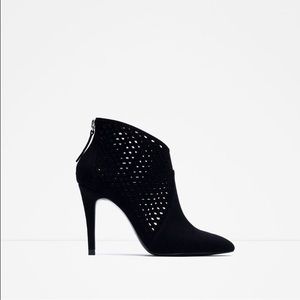Zara black booties