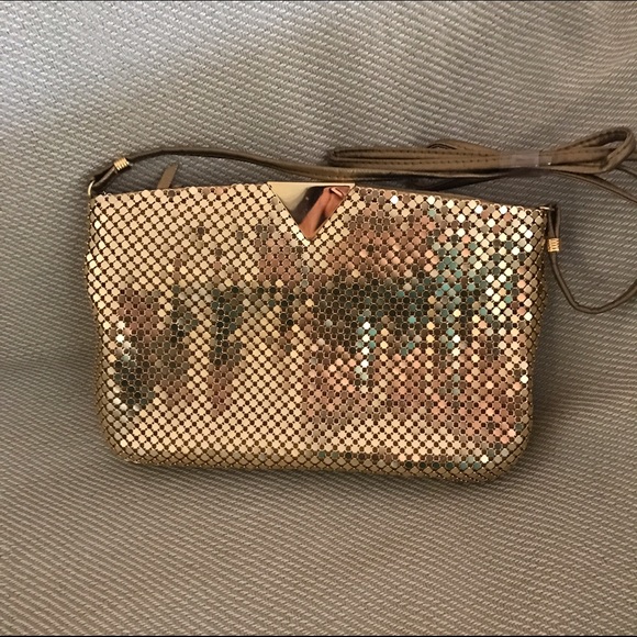 New! Gorgeous gold evening bag.