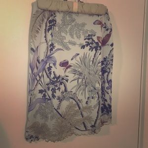 Laundry-tropical/butterfly skirt