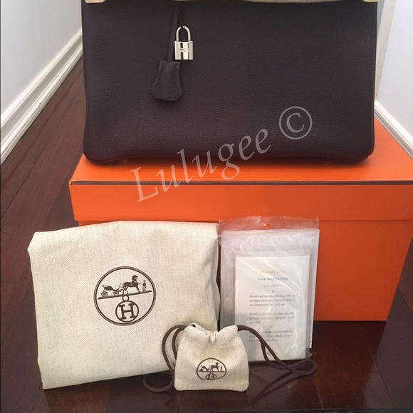 💯Authentic Hermes Birkin 35 Raisin purple Color - Picture 4 of 4