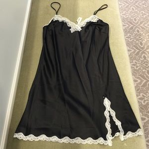 Victoria Secret black negligee.